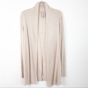 PHILOSOPHY open front cream sweater size L